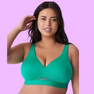 NEW CACIQUE COMFORT BLISS LIGHTLY LINED COVERAGE NO-WIRE BRA Sz 44DDD